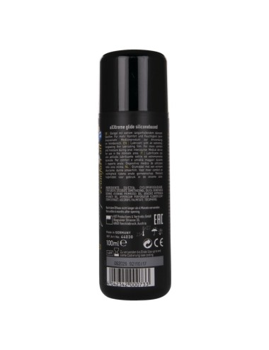 HOT - EXXTREME GLIDE LUBRIFICANTE À BASE DE SILICONE + ÓLEO CONFORTANTE A+ 100 ML