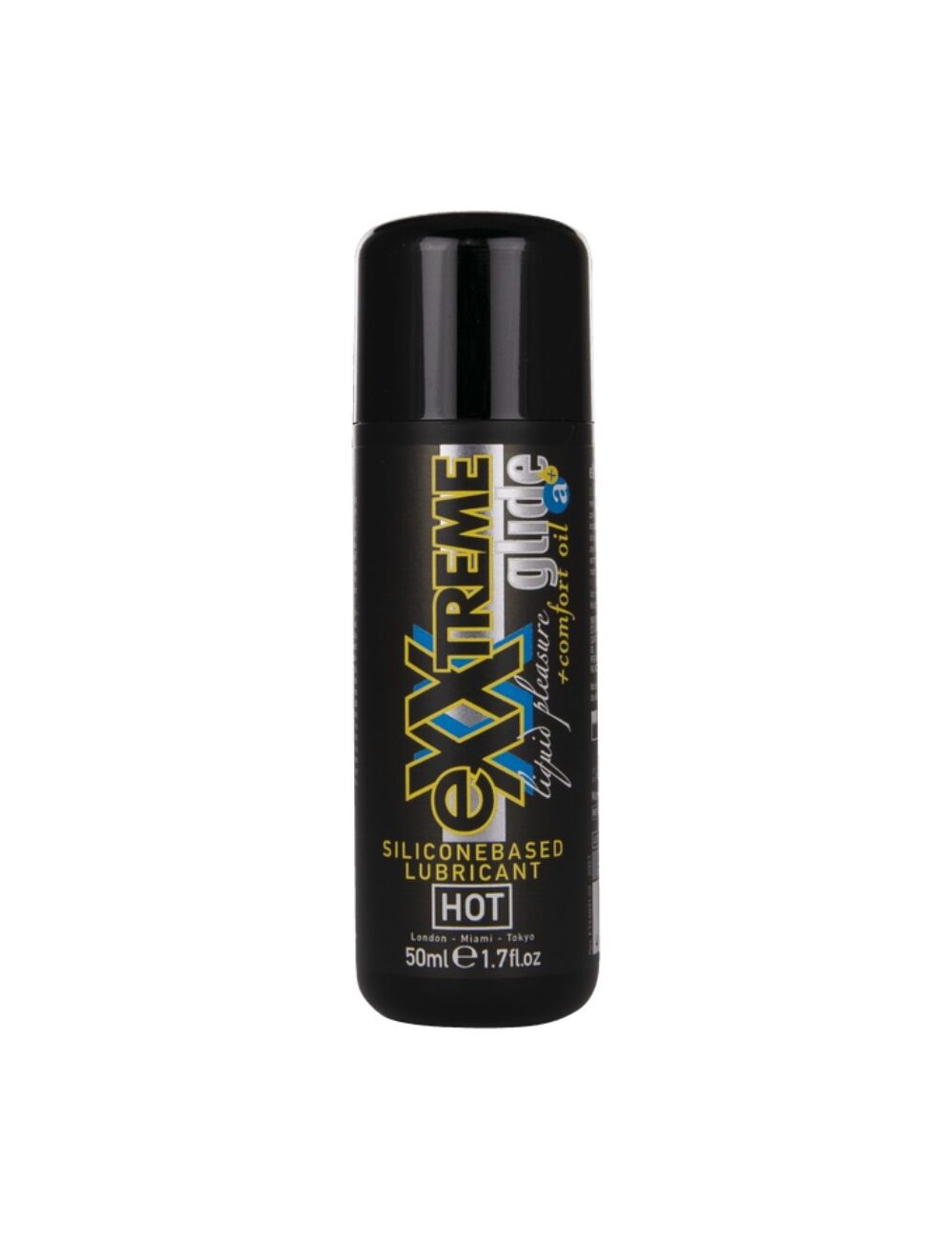 HOT - EXXTREME GLIDE LUBRIFICANTE À BASE DE SILICONE + ÓLEO CONFORTANTE A+ 50 ML