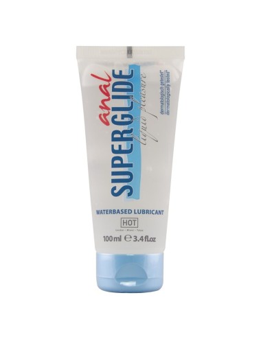 HOT - ANAL SUPERGLIDE LUBRIFICANTE LÍQUIDO PARA PRAZER ANAL 100 ML