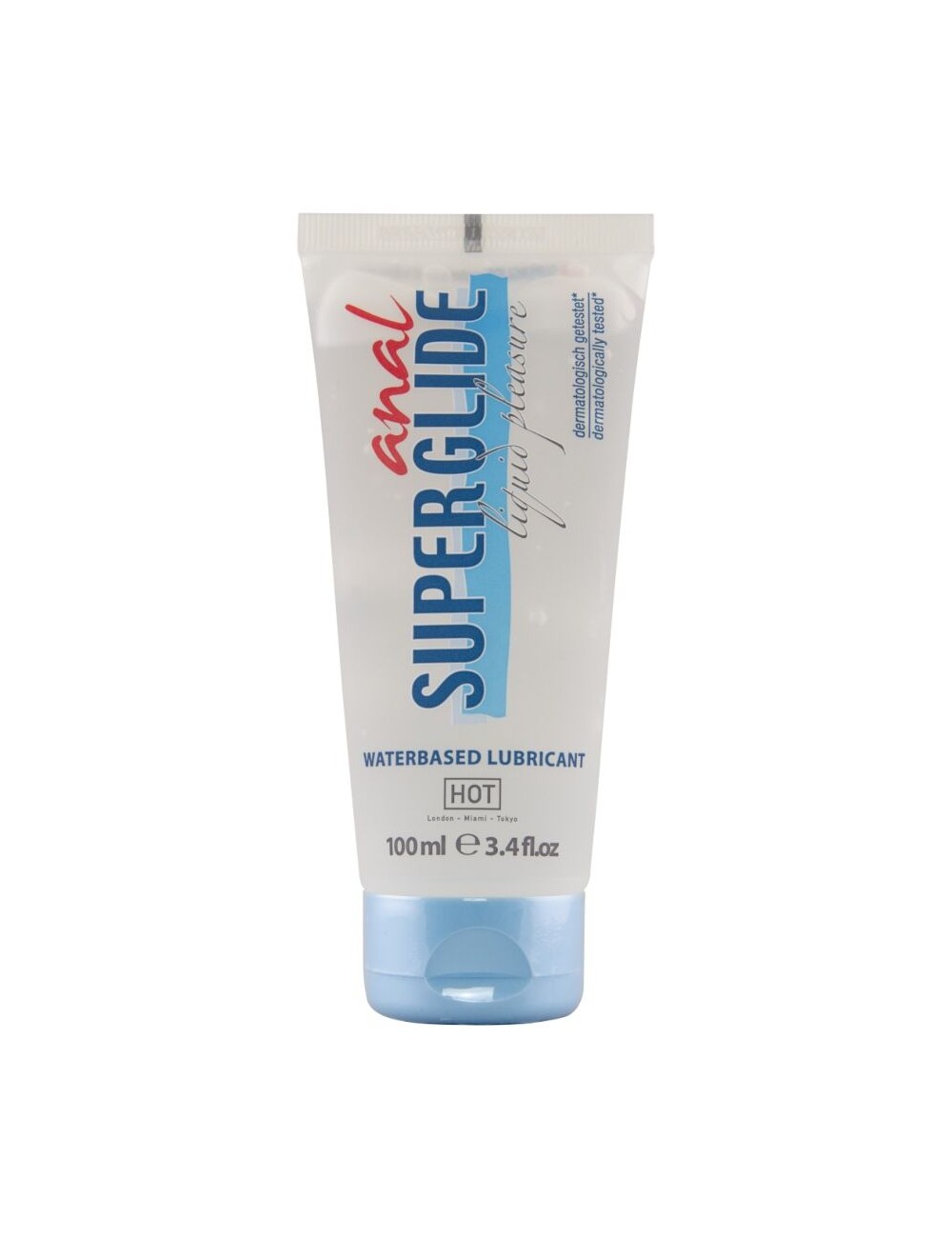 HOT - ANAL SUPERGLIDE LUBRIFICANTE LÍQUIDO PARA PRAZER ANAL 100 ML