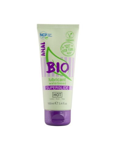 HOT - BIO LUBRIFICANTE À BASE DE ÁGUA SUPERGLIDE ANAL 100 ML