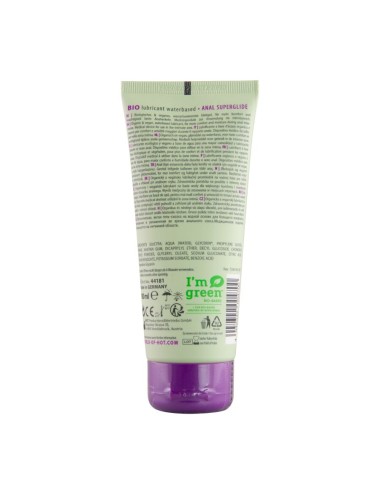 HOT - BIO LUBRIFICANTE À BASE DE ÁGUA SUPERGLIDE ANAL 100 ML