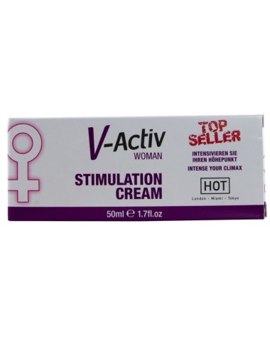 HOT - CREME ESTIMULANTE V-ACTIV PARA MULHERES 50 ML