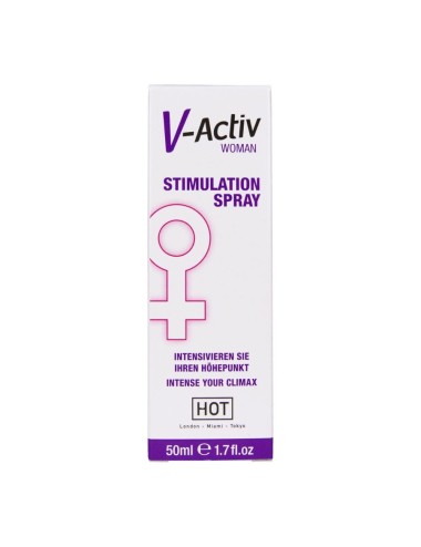 HOT - SPRAY ESTIMULANTE V-ACTIV PARA MULHERES 50 ML