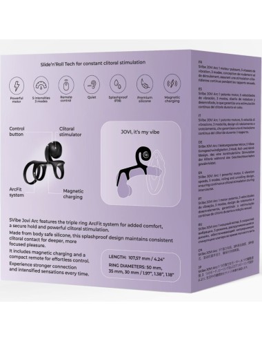 SNAIL VIBE - ANEL DE CASAL JOVI ARC COM CONTROLE REMOTO PRETO