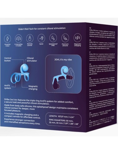 SNAIL VIBE - ANEL DE CASAL JOVI ARC COM CONTROLE REMOTO AZUL