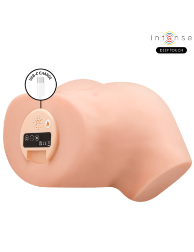 INTENSE DEEP TOUCH - MASTURBADOR ANAL E VAGINAL NICOLE COM EFEITOS DE SUCÇÃO, CALOR, VIBRAÇÃO E VOZ, COM CONTROLE REMOTO, 5.3 KG