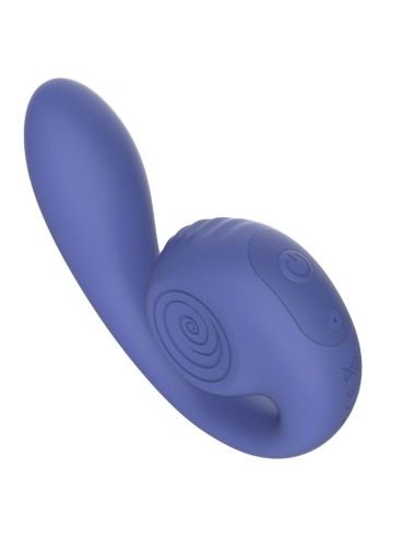 SNAIL VIBE - GIZI LITE VIBRADOR DUPLO ROXO PARA PONTO G E CLITOR