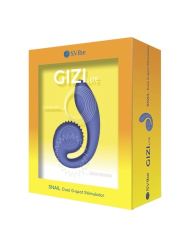 SNAIL VIBE - GIZI LITE VIBRADOR DUPLO ROXO PARA PONTO G E CLITOR