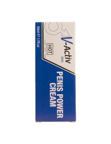 HOT - CREME PARA POTÊNCIA PENIANA V-ACTIV PARA HOMENS 50 ML