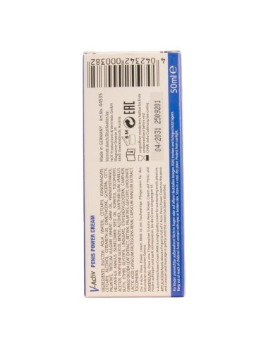 HOT - CREME PARA POTÊNCIA PENIANA V-ACTIV PARA HOMENS 50 ML