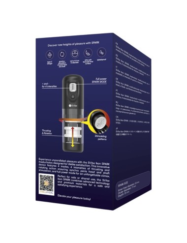 SNAIL VIBE - IKON SPARK MASTURBADOR COM ROTAÇÃO E IMPULSÃO