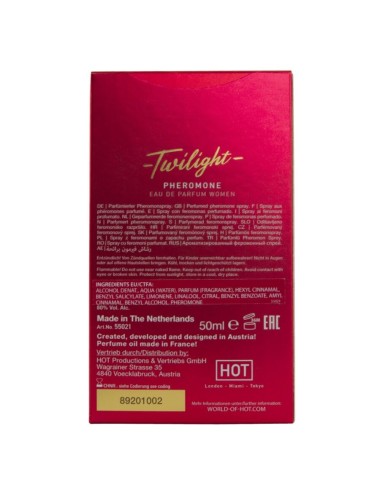 HOT - TWILIGHT PHEROMONE PARFUM FEMININO 50 ML