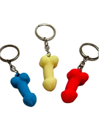 DIABLO PICANTE - CHAVEIRO DE PÊNIS DE SILICONE COM CORES FOSFORESCENTES VARIADAS