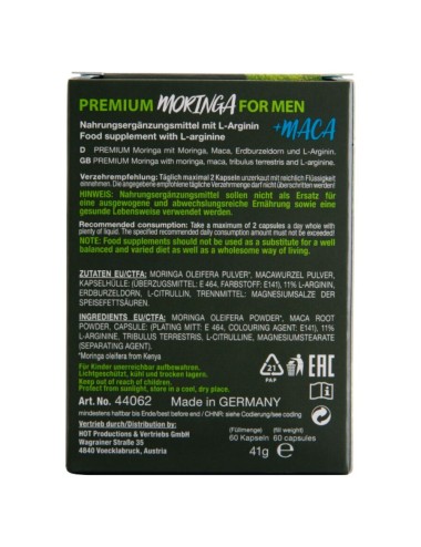 HOT - MORINGA BONÉS PARA HOMENS 60 UNIDADES