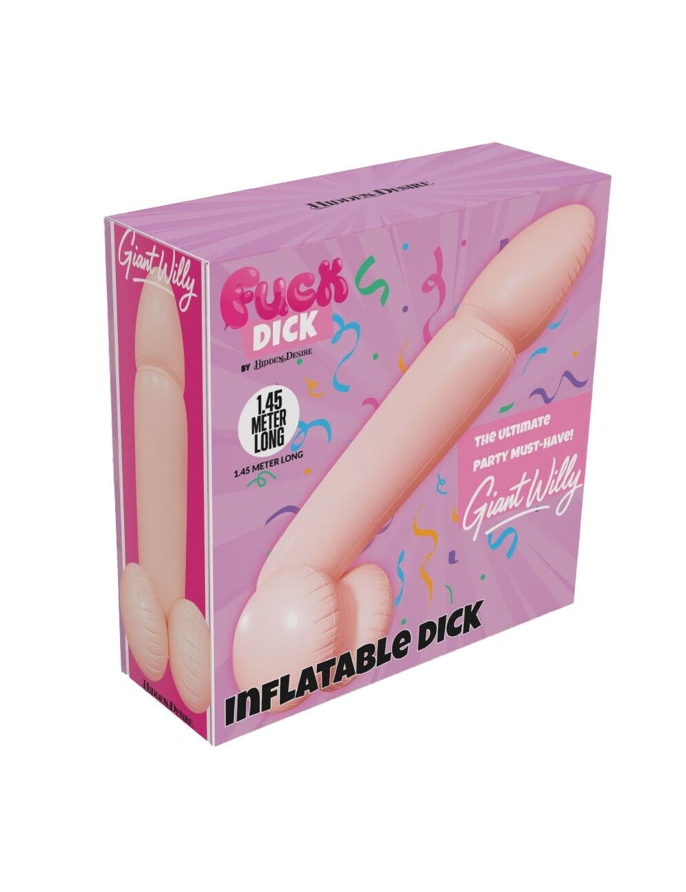 HIDDEN DESIRE - PÊNIS INFLÁVEL GIGANTE WILLY 145 CM