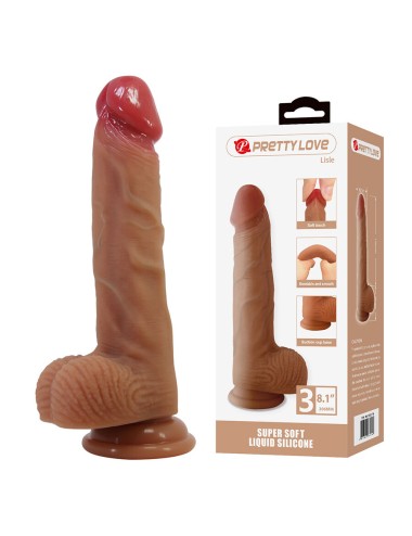 PRETTY LOVE - LISLE DILDO REALISTA COM VENTOSA 20