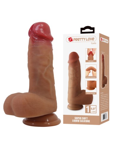 PRETTY LOVE - CURTIS DILDO REALISTA COM VENTOSA 17