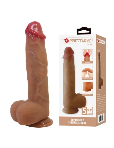 PRETTY LOVE - ORTON DILDO REALISTA COM VENTOSA 23