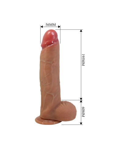 PRETTY LOVE - MENDEL DILDO REALISTA COM VENTOSA 25,5 CM -Ø- 5,6 CM