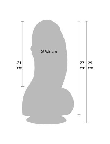 HIDDEN DESIRE - INFERNO DILDO FAT BOYS 27 CM