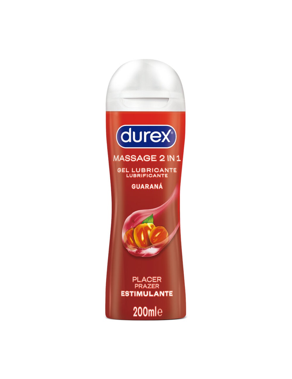 DUREX - GEL LUBRIFICANTE DE MASSAGEM ESTIMULANTE DE GUARANÁ 200 ML
