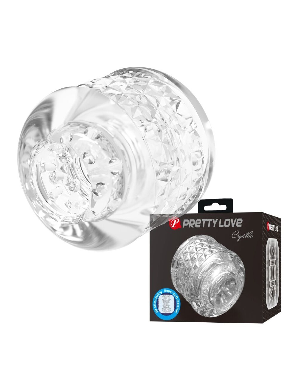PRETTY LOVE - CRYSTLE MASTURBADOR DE ENTRADA DUPLA