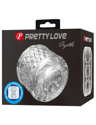 PRETTY LOVE - CRYSTLE MASTURBADOR DE ENTRADA DUPLA