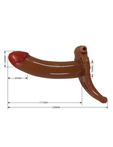 PRETTY LOVE - BRADDEN VIBRATÓRIO COM STRAP-ON