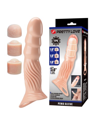 PRETTY LOVE - CAPA PENIANA TEXTURIZADA COM EXTENSORES
