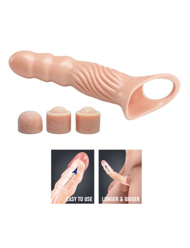 PRETTY LOVE - CAPA PENIANA TEXTURIZADA COM EXTENSORES