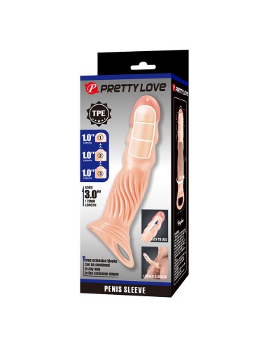 PRETTY LOVE - CAPA PENIANA TEXTURIZADA COM EXTENSORES