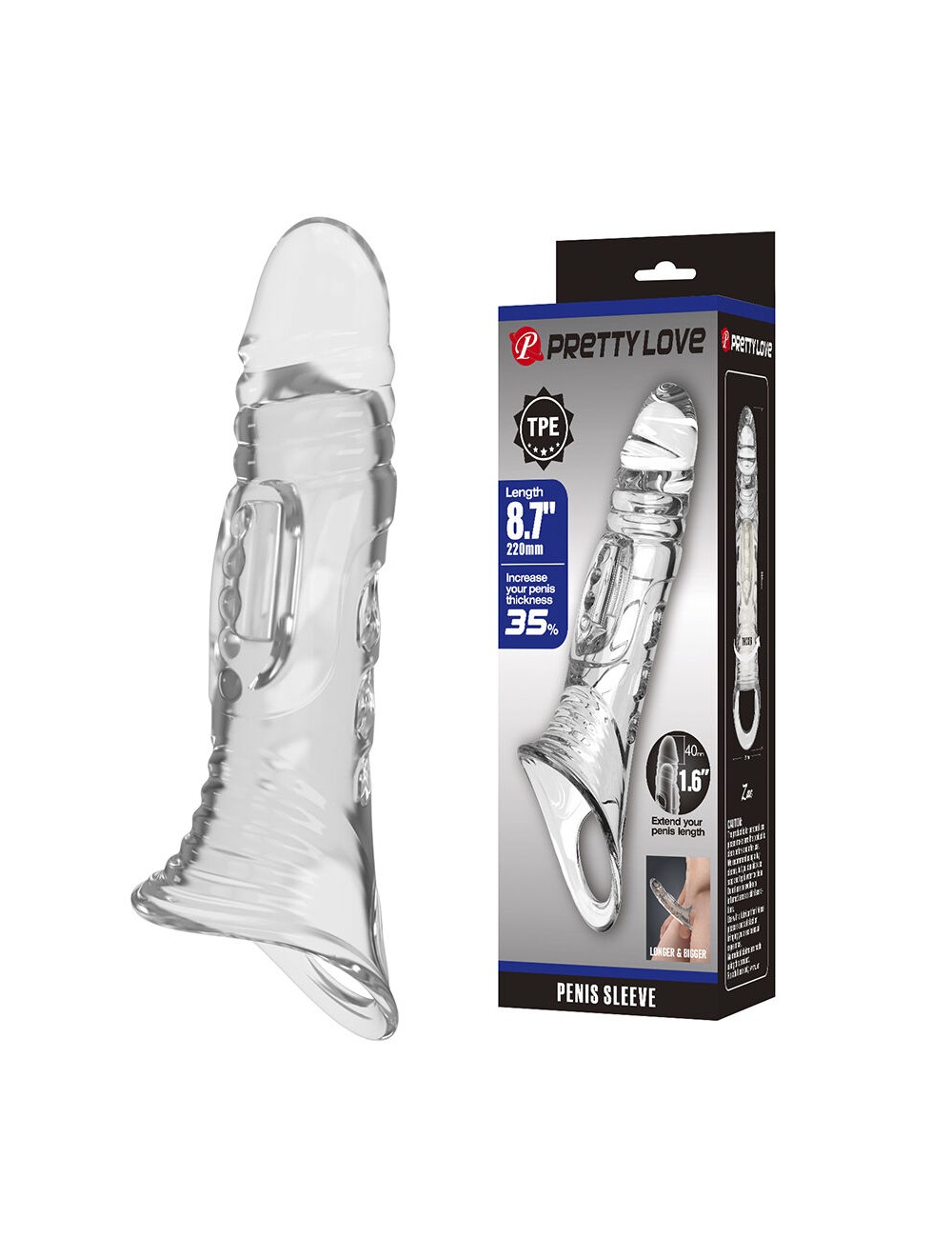 PRETTY LOVE - CAPA TRANSPARENTE PARA PÊNIS