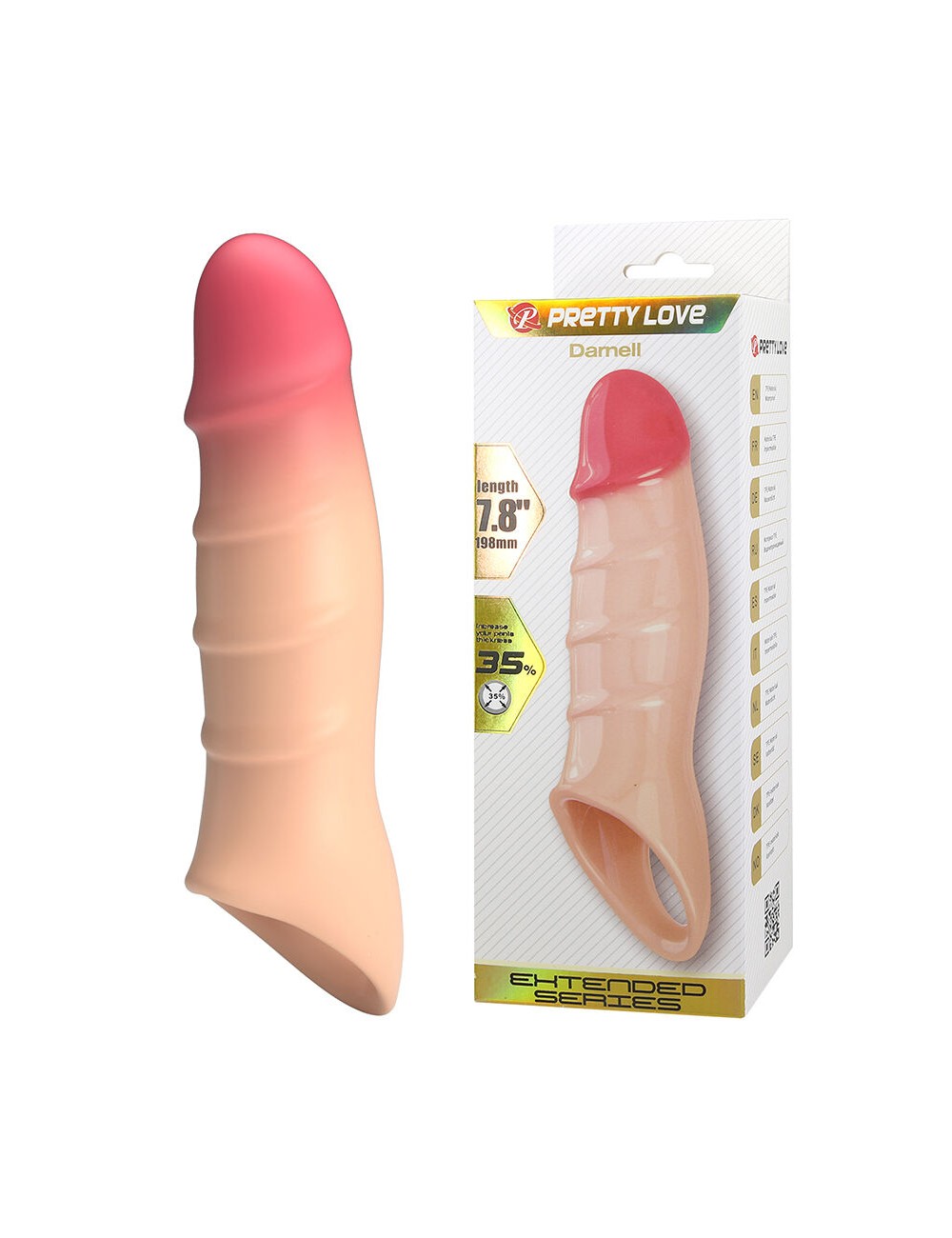 PRETTY LOVE - DARNELL CAPA DE PÊNIS COM EFEITO REALISTA