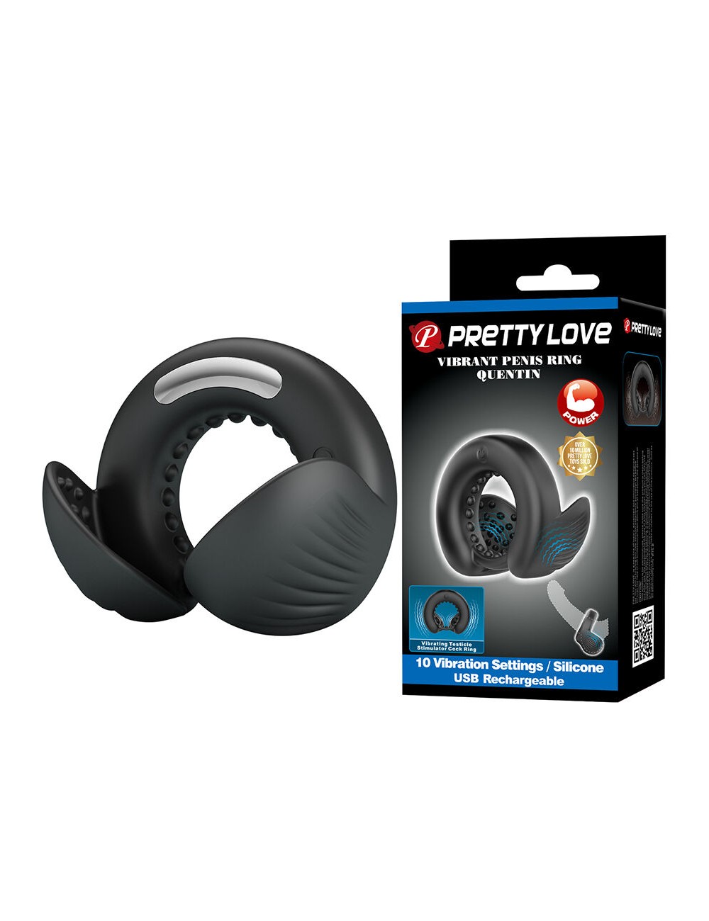 PRETTY LOVE - QUENTIN ANEL PENIANO COM ESTIMULADOR TESTÍCULO