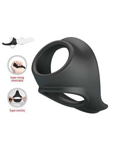 CRAZY BULL - ZADOK ANEL ERGONÔMICO COM ESTIMULADOR PERINEAL