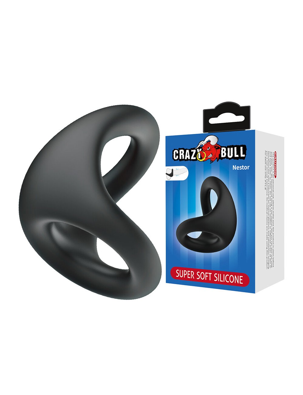 CRAZY BULL - NESTOR ANEL ERGONÔMICO PARA PÊNIS E TESTÍCULOS