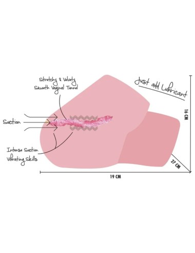 HIDDEN DESIRE - JUICY SUCKING PUSSY TORSO MASTURBADOR FEMININO 4 KG