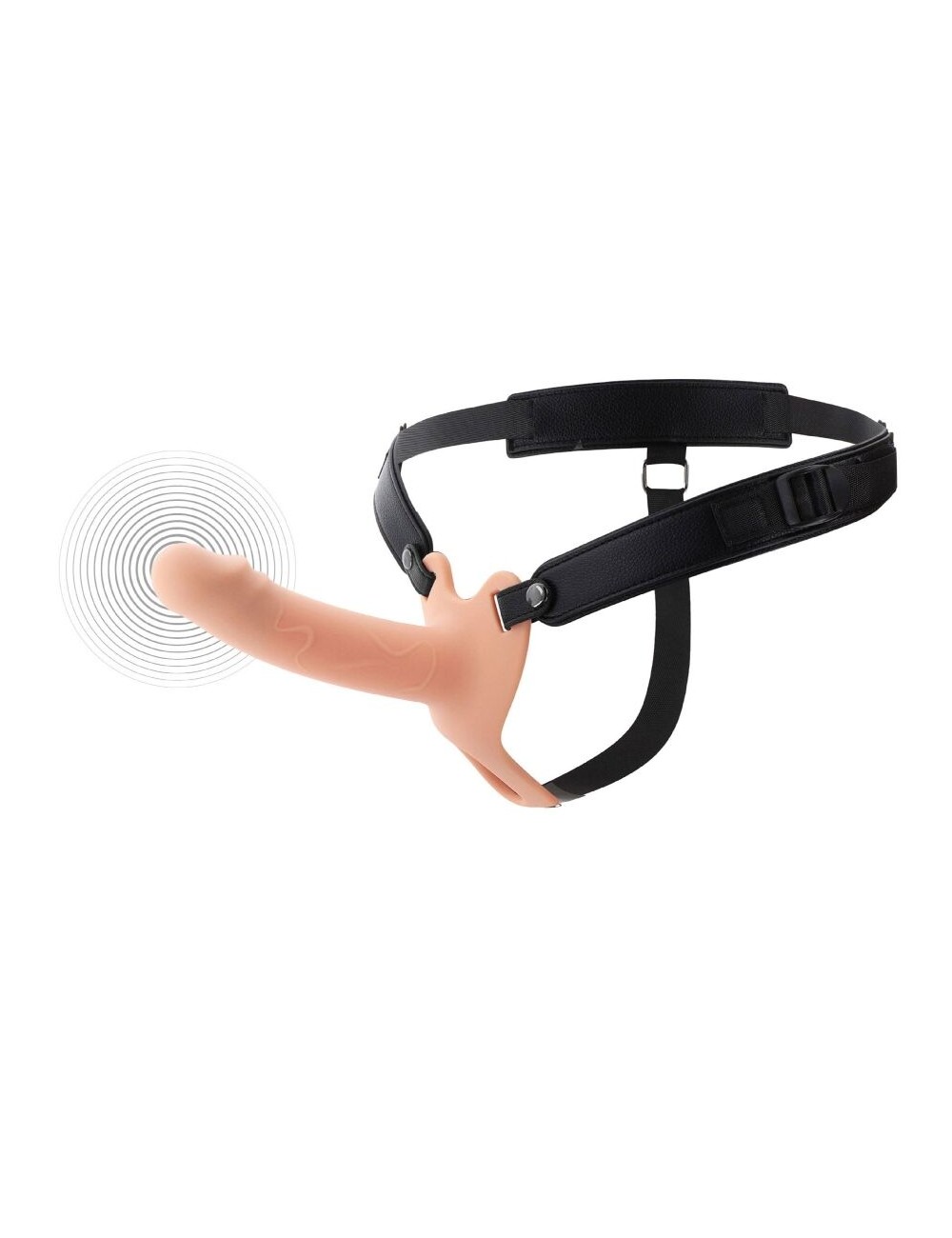 HIDDEN DESIRE - INFERNO MANGA PENIANA VIBRATÓRIA COM STRAP-ON 16 CM