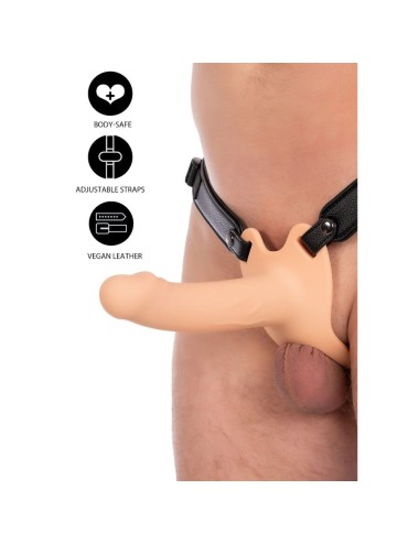 HIDDEN DESIRE - INFERNO MANGA PENIANA DE SILICONE COM STRAP-ON 18 CM