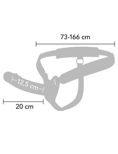 HIDDEN DESIRE - INFERNO MANGA PENIANA COM STRAP-ON 20 CM