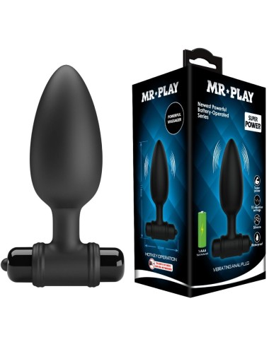 MR PLAY - PLUG ANAL SUPER POWER COM VIBRAÇÃO