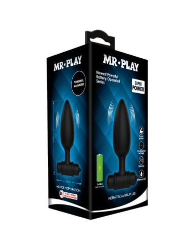 MR PLAY - PLUG ANAL SUPER POWER COM VIBRAÇÃO