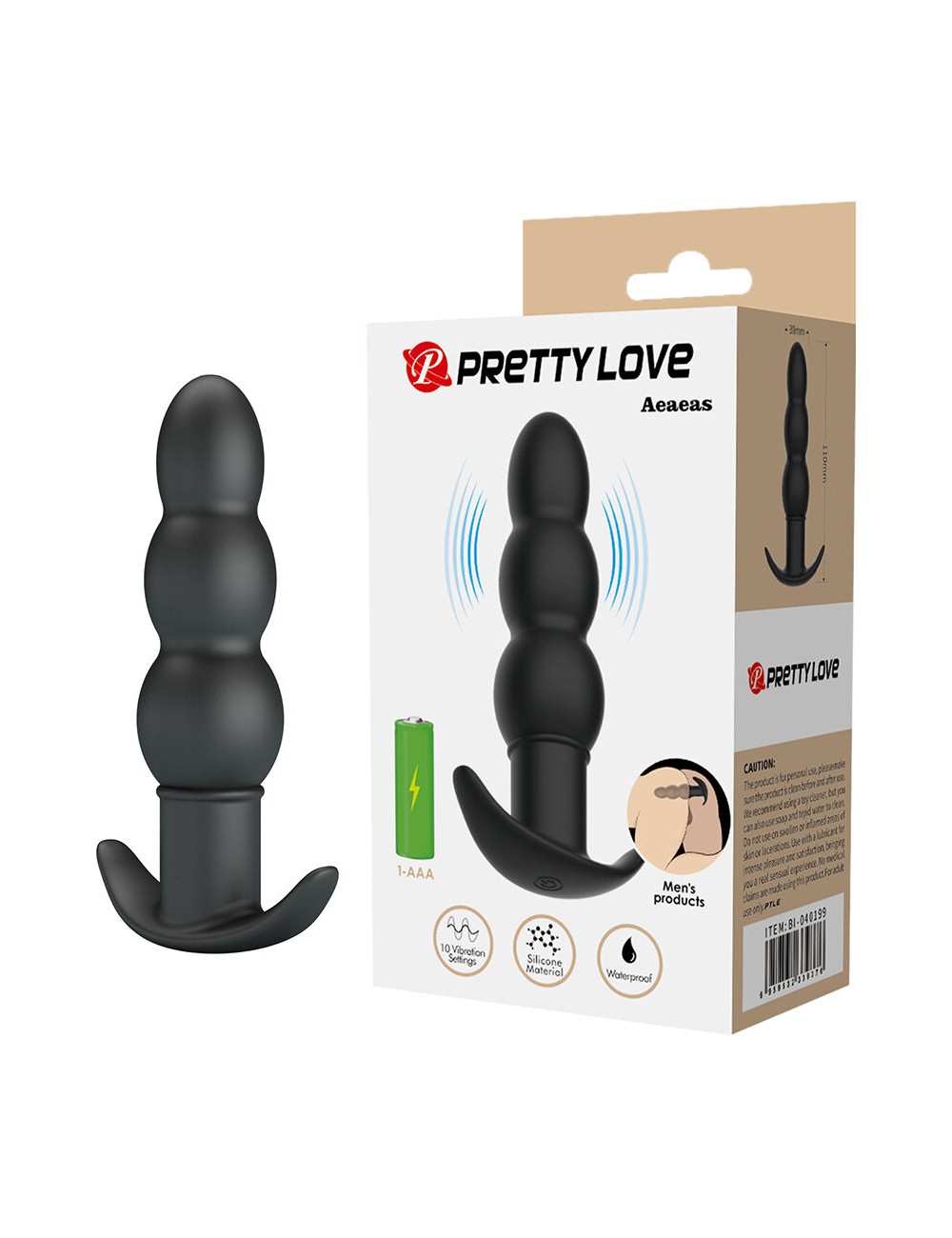 PRETTY LOVE - AEAEAS PLUG ANAL VIBRATÓRIO