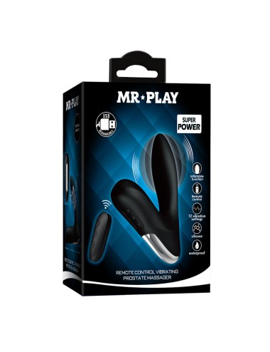 MR PLAY - MASSAGEADOR DE PRÓSTATA COM CONTROLE REMOTO DE VIBRAÇÃO