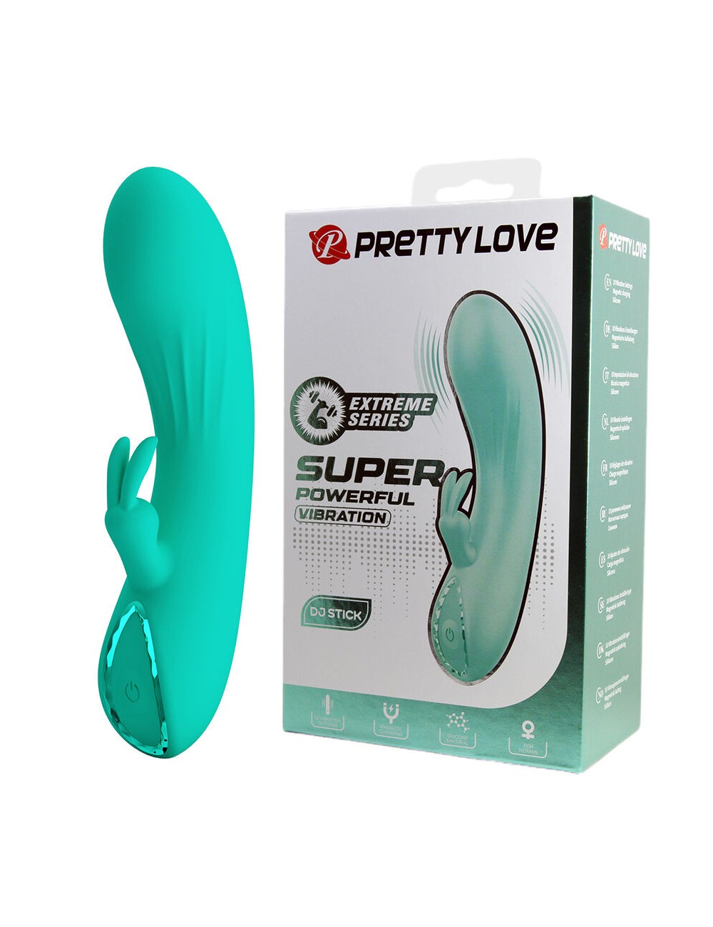 PRETTY LOVE - DJ STICK VIBRADOR G-SPOT TURQUESA