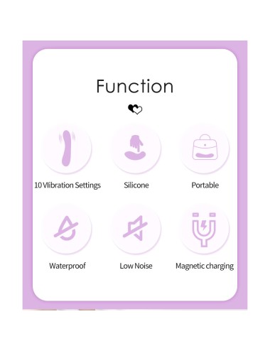 PRETTY LOVE - DJ RABBIT VIBRADOR DE PONTO G ROXO