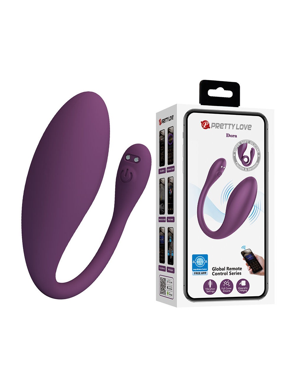 PRETTY LOVE - DORA VIBRADOR INVISÍVEL COM APLICATIVO GRÁTIS