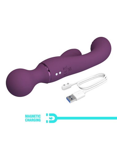 PRETTY LOVE - VIBRADOR ROXO PARA PONTO G, VERSÁTIL E COMPLETO