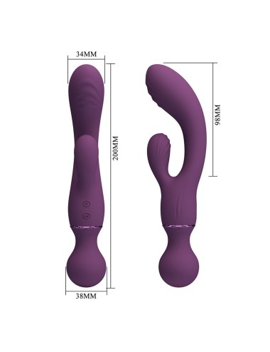 PRETTY LOVE - VIBRADOR ROXO PARA PONTO G, VERSÁTIL E COMPLETO